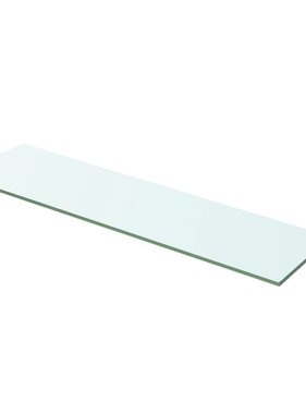 vidaXL Wandschap transparant 60x12 cm glas