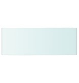 vidaXL Wandschap transparant 40x12 cm glas