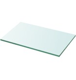 vidaXL Wandschap transparant 30x15 cm glas