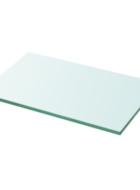 vidaXL Wandschap transparant 30x15 cm glas