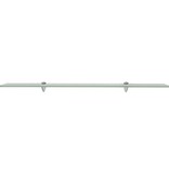 VidaXL Zwevend schap 100x10 cm 8 mm glas