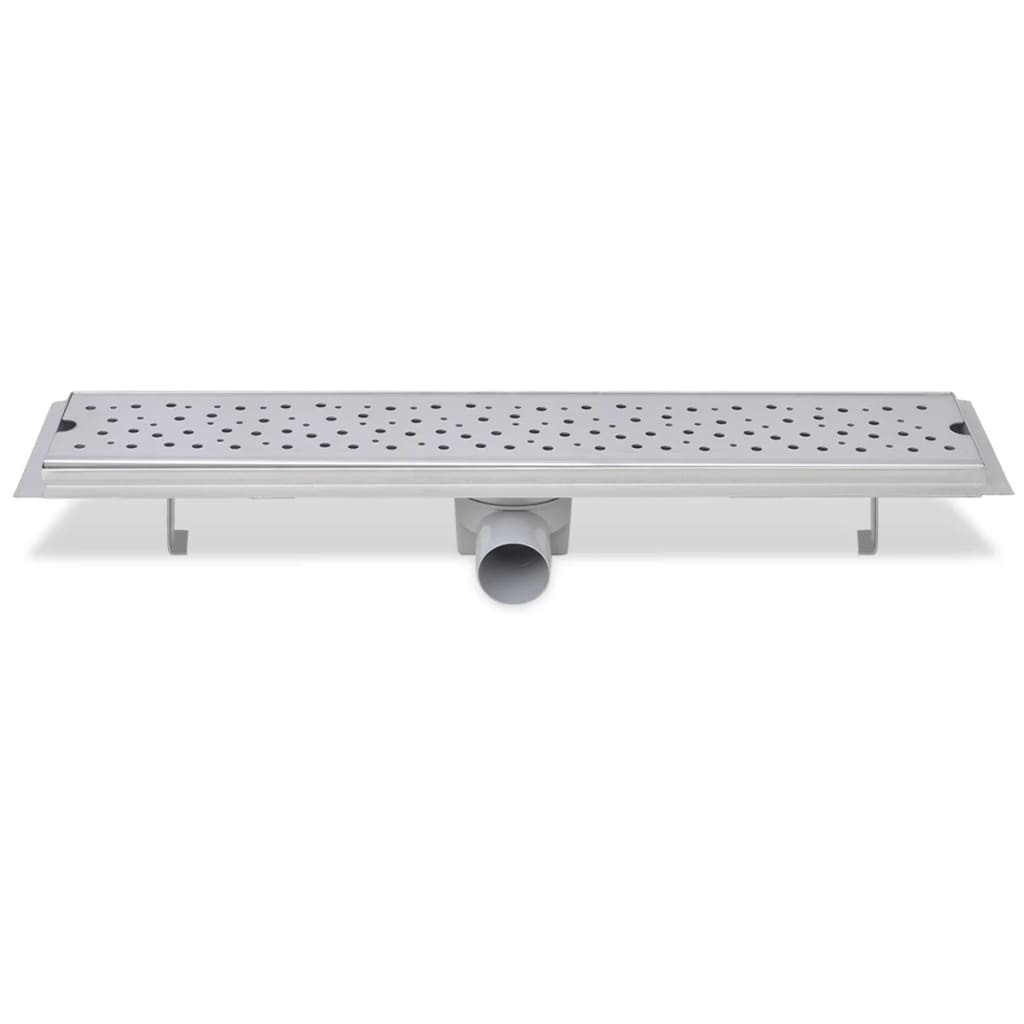 VidaXL Doucheafvoer 2 st rechthoekig bubbel 630x140 mm roestvrij staal