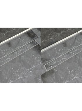VidaXL Doucheafvoer 2 st rechthoekig 930x140 mm roestvrij staal