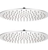 VidaXL Regendouchekop 2 st rond 30 cm roestvrij staal