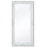 VidaXL Wandspiegel Barok 100 x 50 cm wit