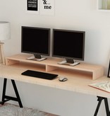 VidaXL TV-/monitorstandaard spaanplaat 118x23,5x9 cm beige