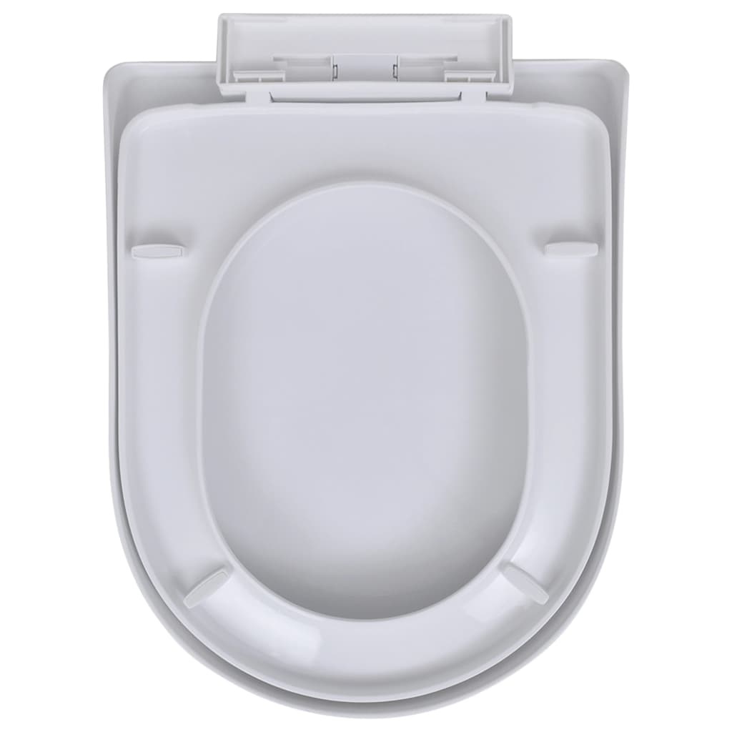 vidaXL Toiletbril met soft-closedeksel 2 st kunststof wit