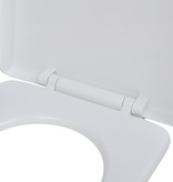 vidaXL Toiletbril met soft-closedeksel 2 st kunststof wit