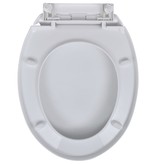 vidaXL Toiletbril met soft-closedeksel 2 st kunststof wit