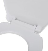 vidaXL Toiletbril met soft-closedeksel 2 st kunststof wit