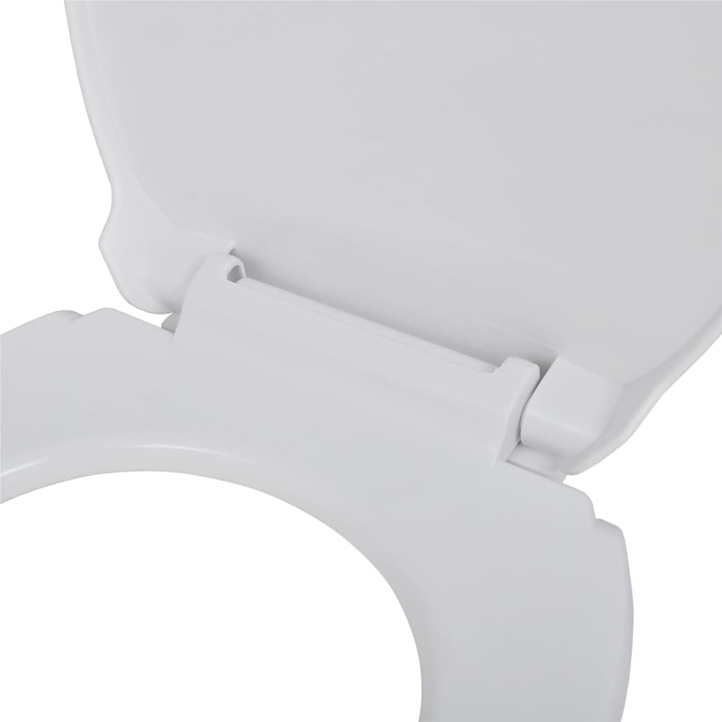 vidaXL Toiletbril met soft-closedeksel 2 st kunststof wit