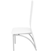 VidaXL Eetkamerstoelen 4 st kunstleer wit