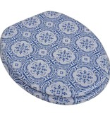 VidaXL Toiletbril met hard-closedeksel 2 st MDF porselein