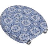 VidaXL Toiletbril met hard-closedeksel 2 st MDF porselein