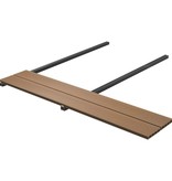 vidaXL Terrasplanken HKC met accessoires 10 m² 4 m teak