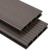 VidaXL Terrasplanken HKC met accessoires 30 m² 2,2 m donkerbruin