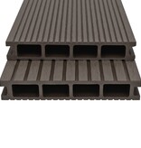 VidaXL Terrasplanken HKC met accessoires 30 m² 2,2 m donkerbruin