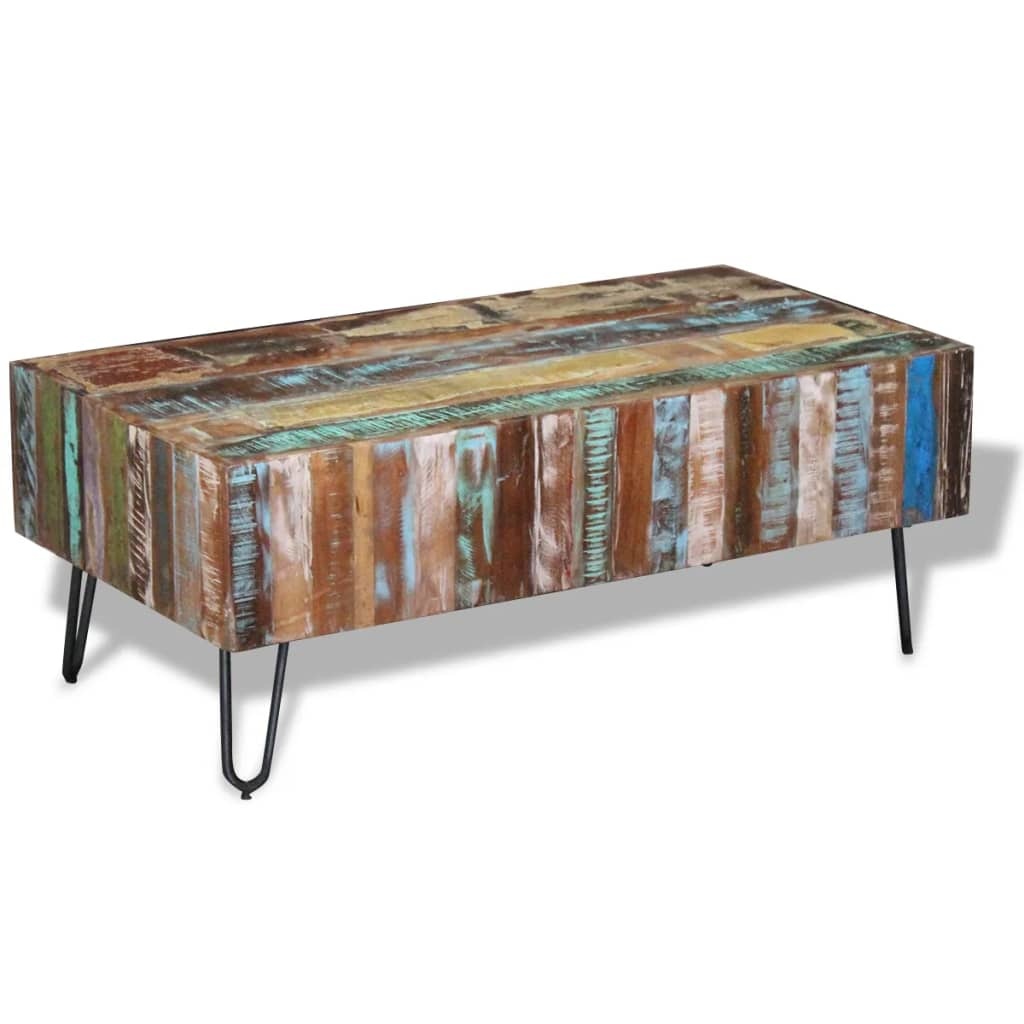 VidaXL Salontafel 100x50x38 cm massief gerecycled hout