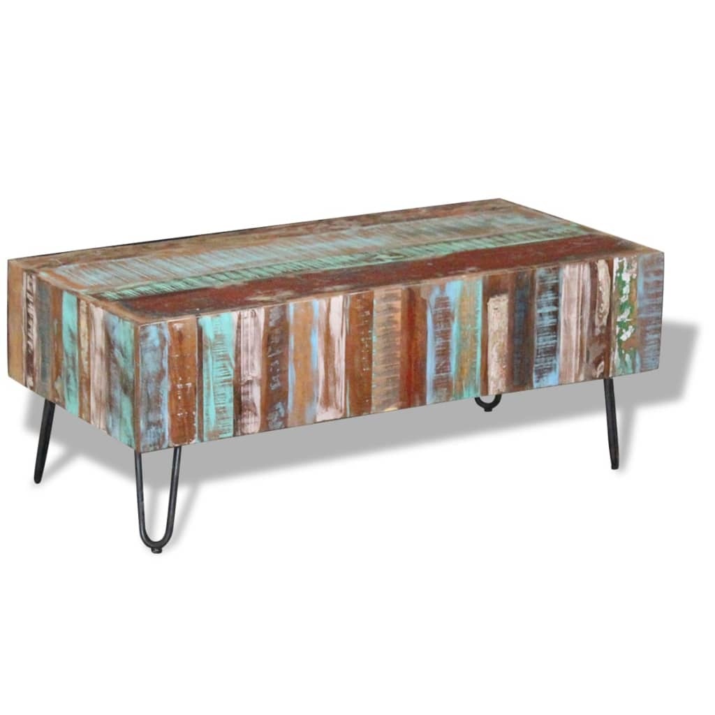 VidaXL Salontafel 100x50x38 cm massief gerecycled hout