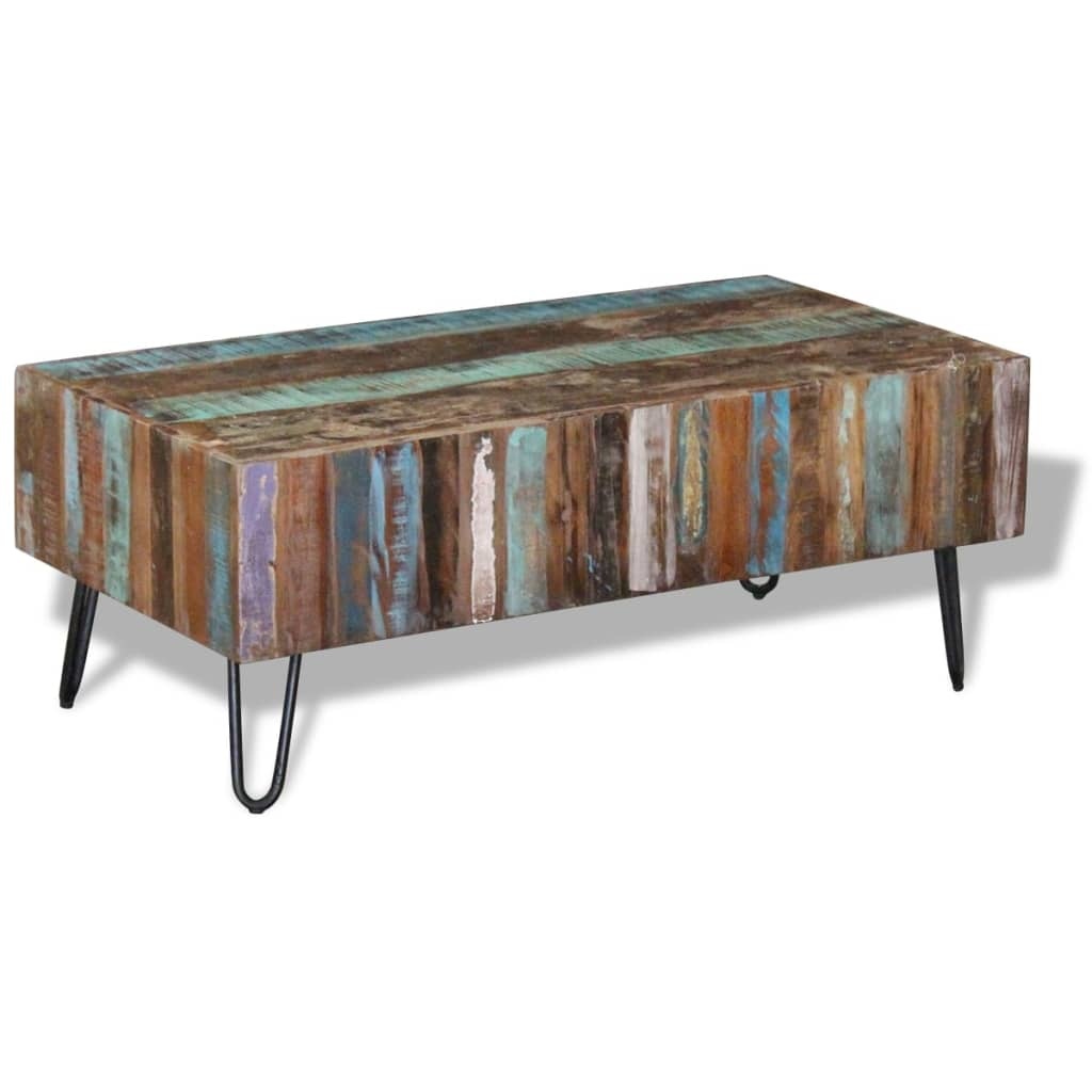 VidaXL Salontafel 100x50x38 cm massief gerecycled hout