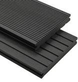 VidaXL Terrasplanken met accessoires 20 m² 4 m massief HKC zwart