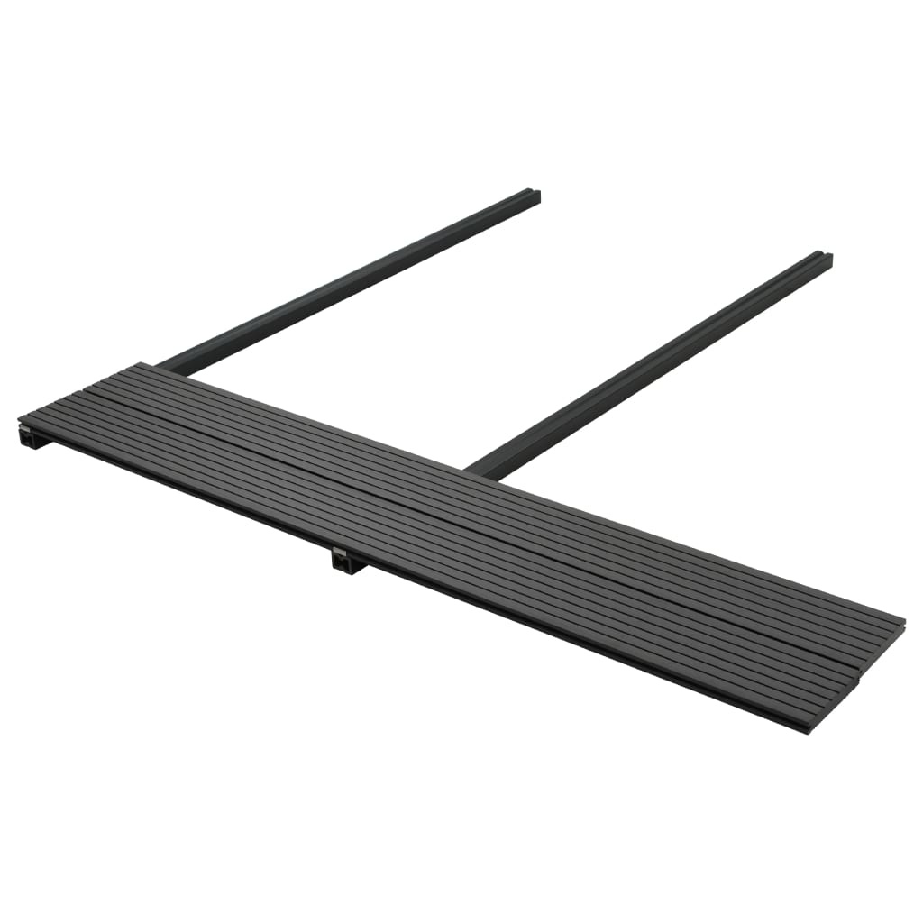 VidaXL Terrasplanken met accessoires 20 m² 4 m massief HKC zwart
