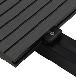 VidaXL Terrasplanken met accessoires 20 m² 4 m massief HKC zwart