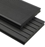 VidaXL Terrasplanken met accessoires 15 m² 4 m massief HKC zwart