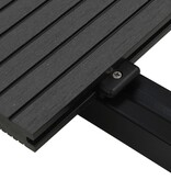 VidaXL Terrasplanken met accessoires 15 m² 4 m massief HKC zwart