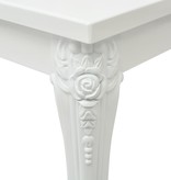 VidaXL Eettafel 80 x 80 x 76 cm hoogglans wit