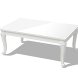 vidaXL Salontafel 100 x 60 x 42 cm hoogglans wit