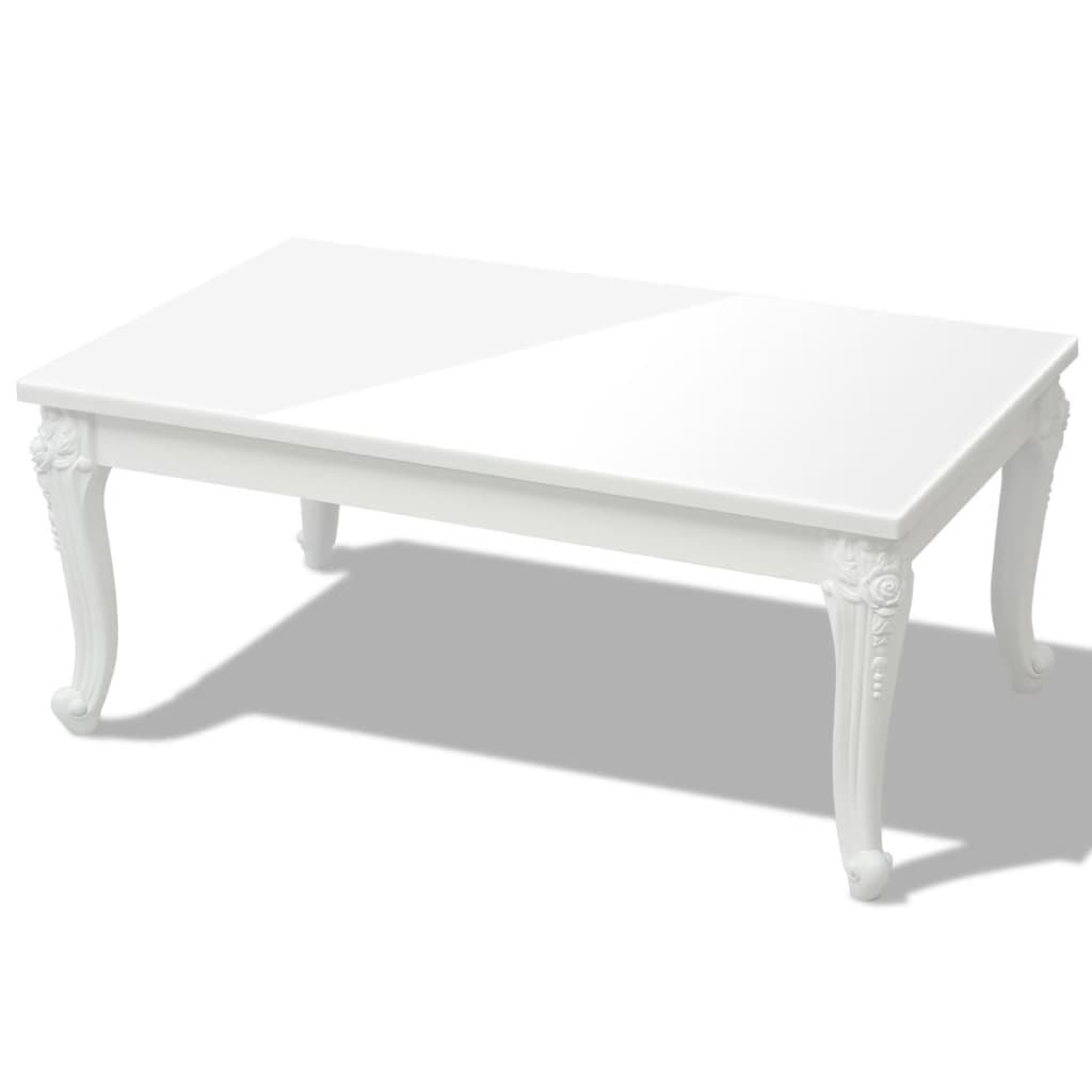 VidaXL Salontafel 100 x 60 x 42 cm hoogglans wit