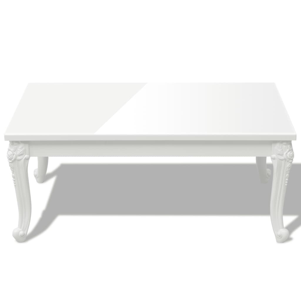 vidaXL Salontafel 100 x 60 x 42 cm hoogglans wit