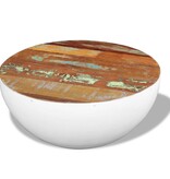 VidaXL Salontafel komvormig 60x60x30 cm massief gerecycled hout