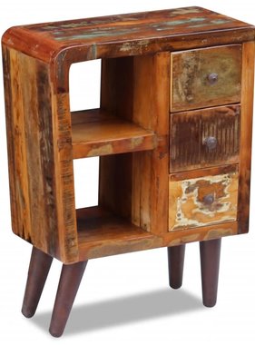VidaXL Dressoir 60x30x80 cm massief gerecycled hout
