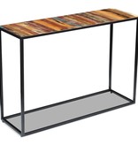 vidaXL Wandtafel 110x35x76 cm massief gerecycled hout