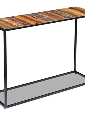 vidaXL Wandtafel 110x35x76 cm massief gerecycled hout