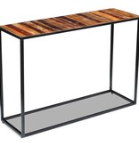 vidaXL Wandtafel 110x35x76 cm massief gerecycled hout