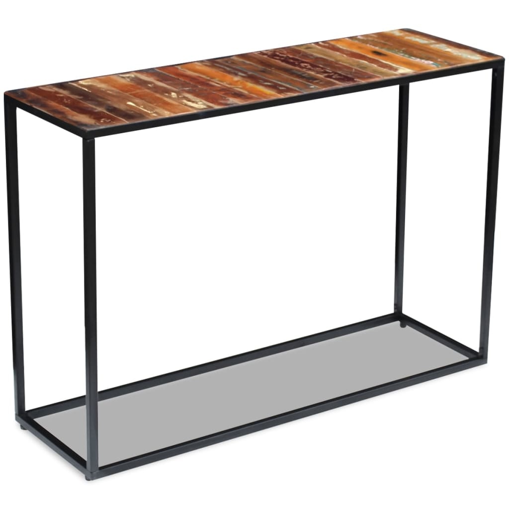 vidaXL Wandtafel 110x35x76 cm massief gerecycled hout