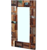 vidaXL Spiegel massief gerecycled hout 80x50cm