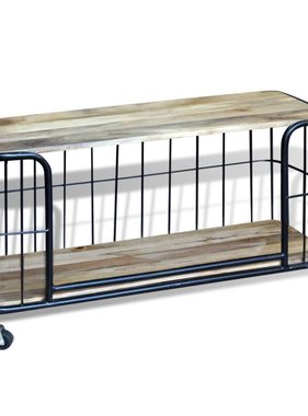 vidaXL Tv-meubel100x40x45 cm massief mangohout