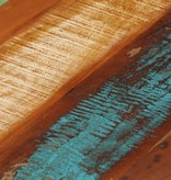 vidaXL Salontafel rond 68x43 cm massief gerecycled hout