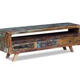 vidaXL Tv-meubel met 3 lades massief gerecycled hout