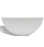 VidaXL Badkamerwastafel met mengkraan rond keramiek wit