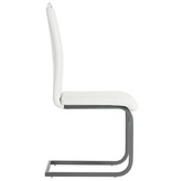 VidaXL Eetkamerstoelen 6 st kunstleer wit