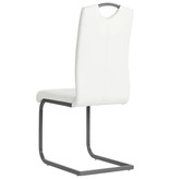 VidaXL Eetkamerstoelen 6 st kunstleer wit