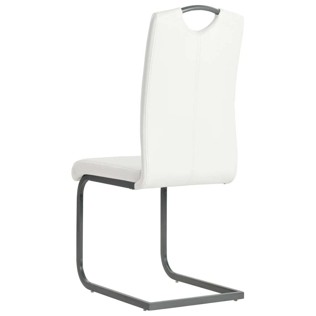 VidaXL Eetkamerstoelen 6 st kunstleer wit