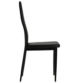 vidaXL Eetkamerstoelen 43x43,5x96 cm kunstleer zwart 6 st