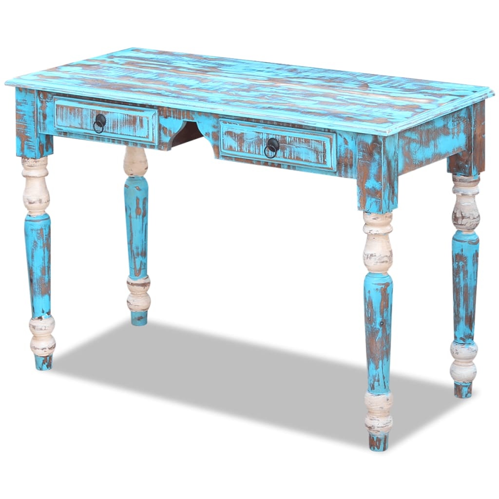 VidaXL Bureau massief gerecycled hout