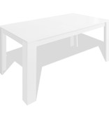 vidaXL Eettafel 140x80x75 cm wit